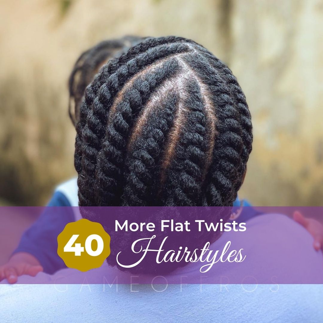 40 More Flat Twists Protective Natural Hairstyles