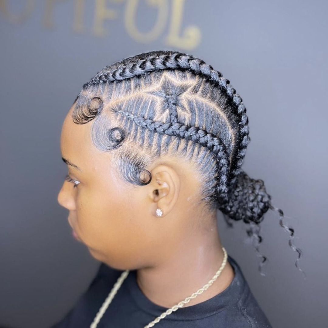 star conrow hairstyles