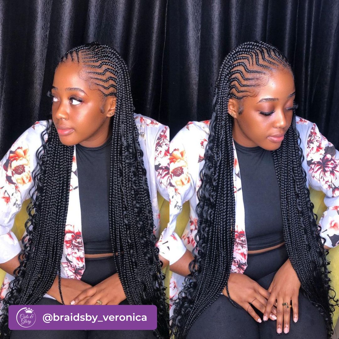 medium zig zag cornrow hairstyles