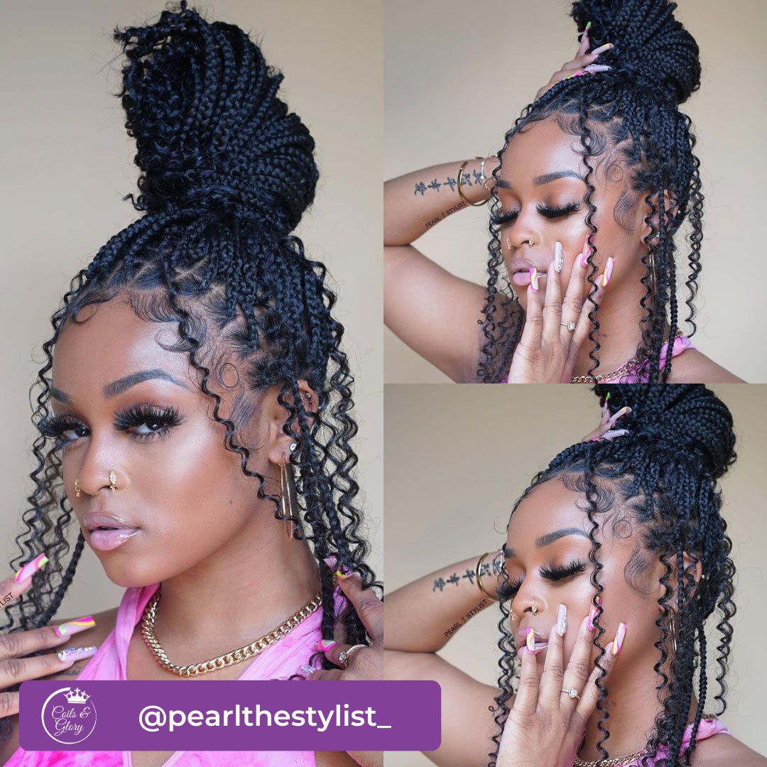 Shoulder Length Goddess Box Braids