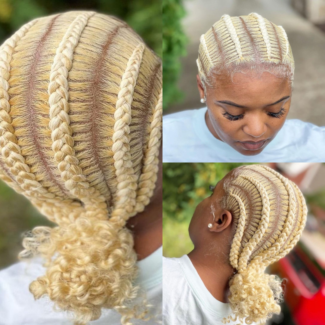 Captivating Cornrow Hairstyles - Blonde Cornrows