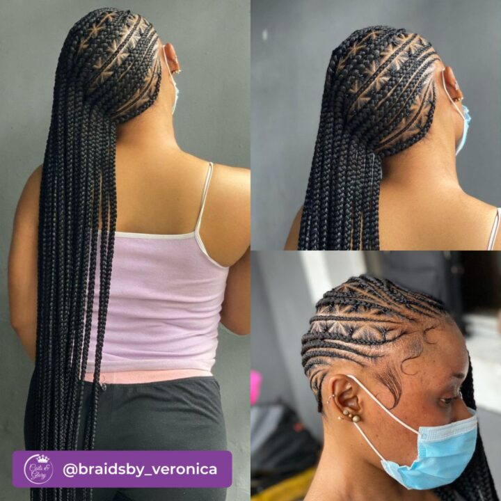 long lemonade braids for black hair