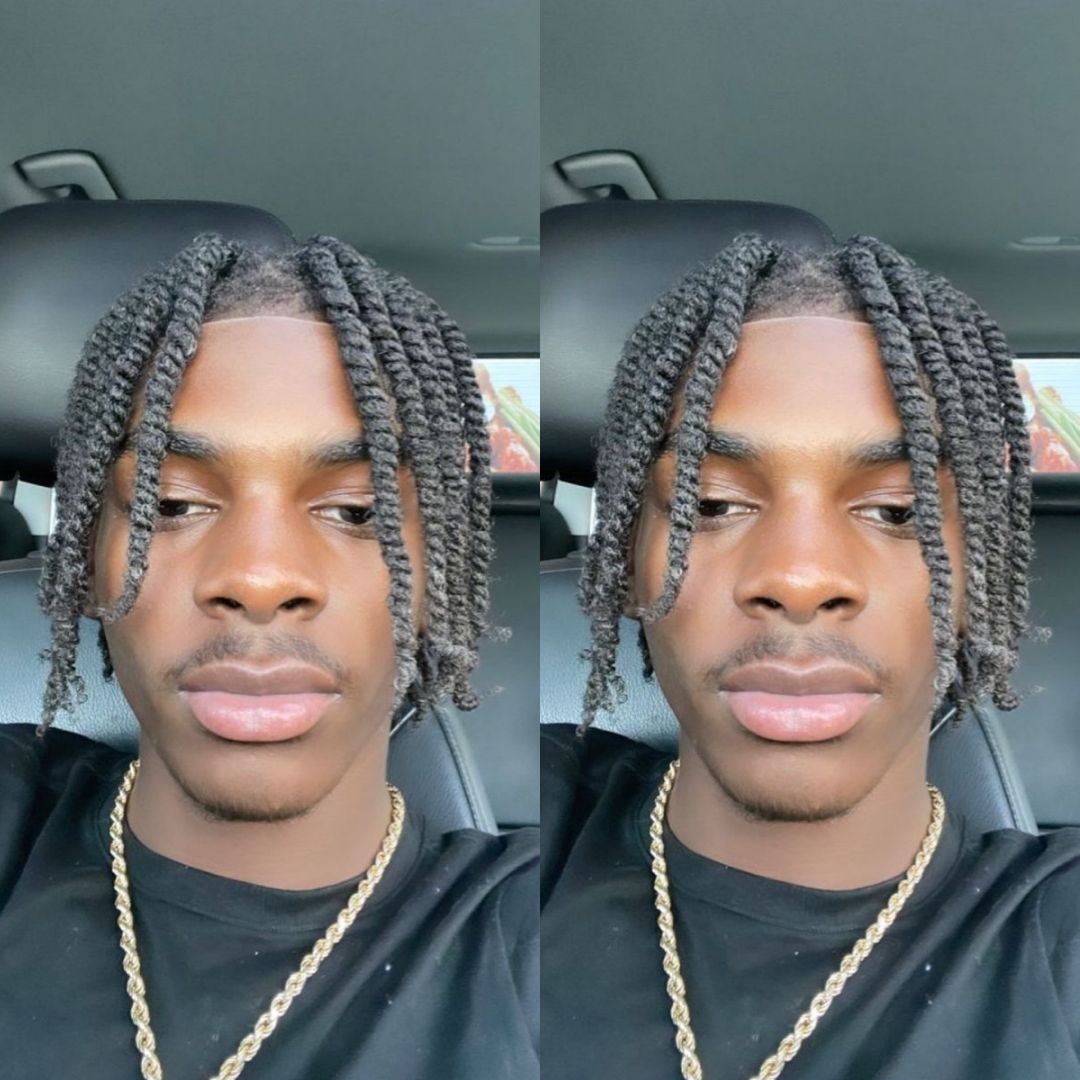 two strand twists on young men