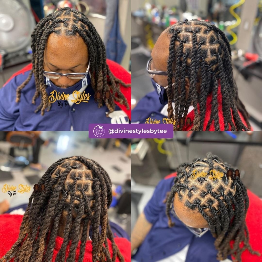twists on long dread locs