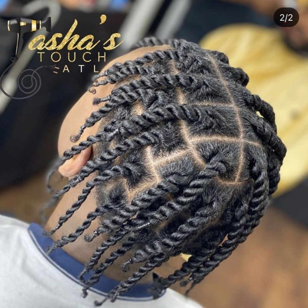 easy two strand twists on men