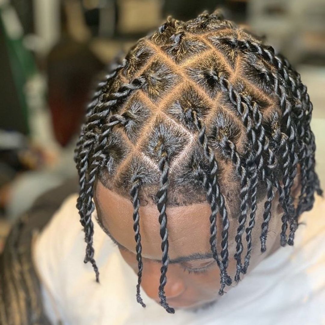 two strand twists on fine hair