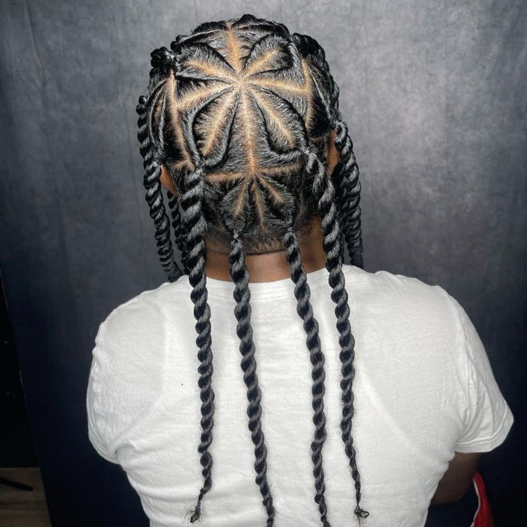 kamikaze twists on long hair