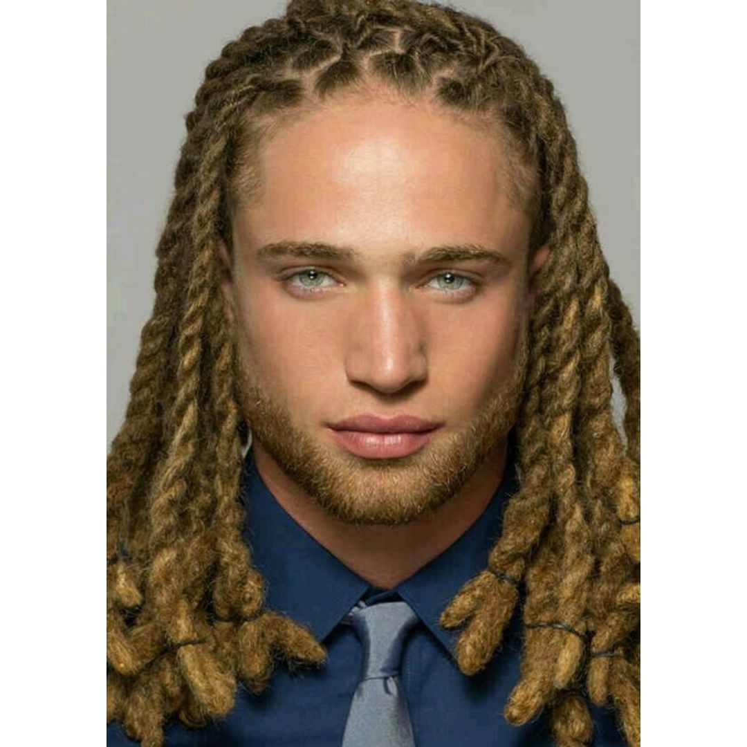 Two Strand Twists on dreads with long hair
