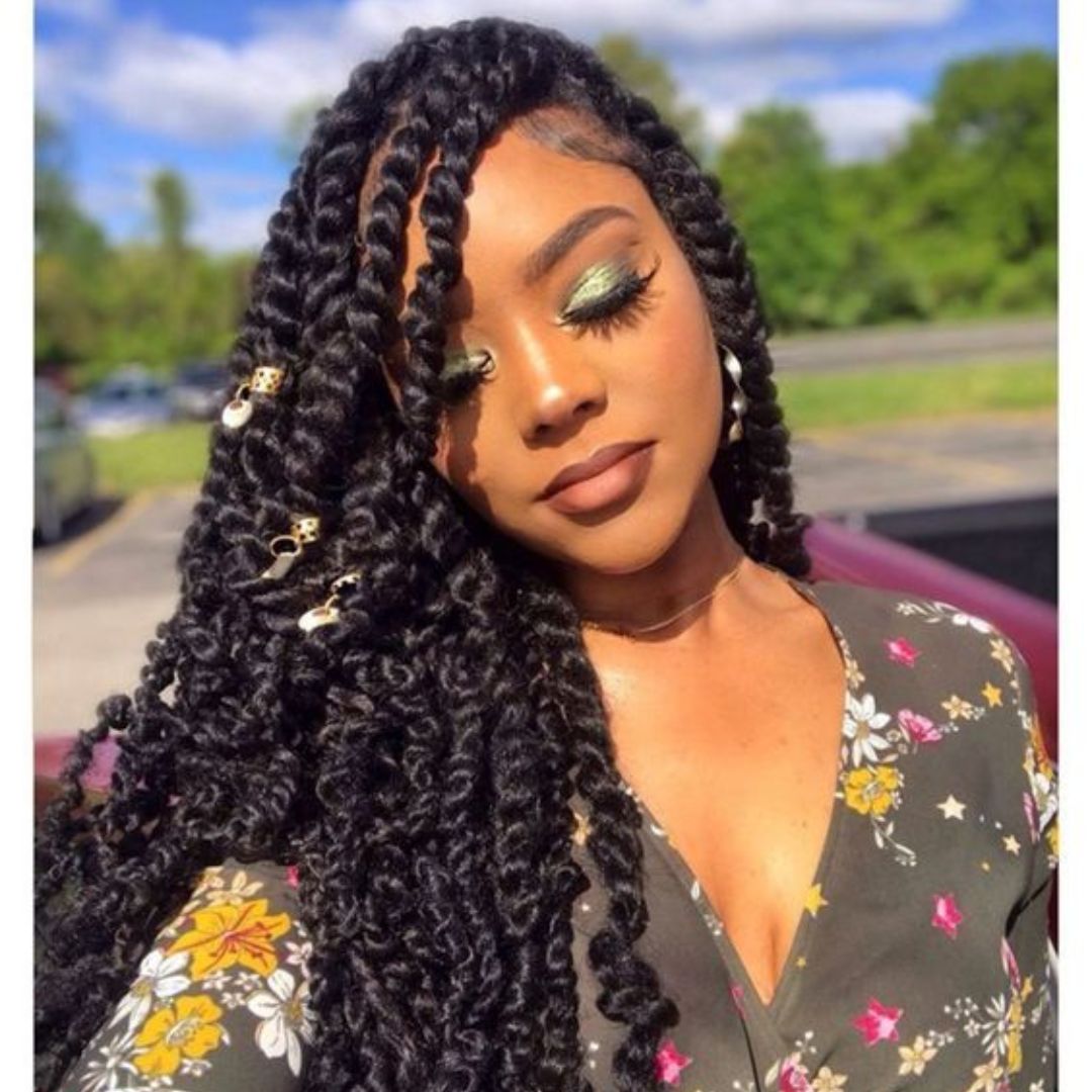 black girl passion twist hairstyle
