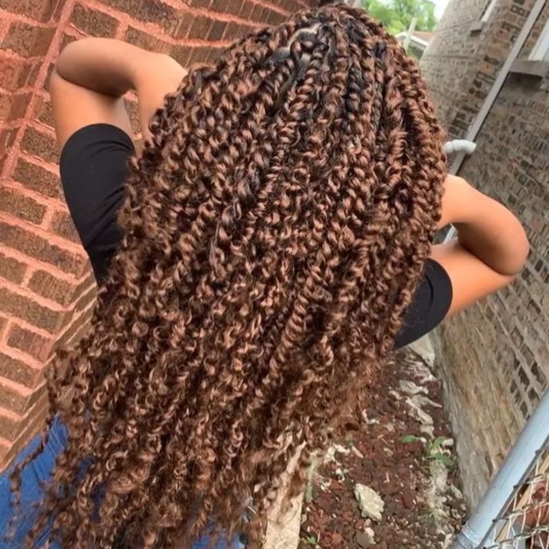 passion twist hairstyle colored