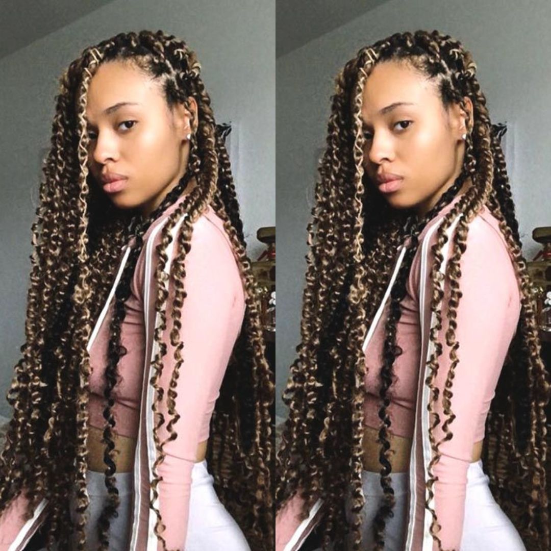 ombre passion twist hairstyle idea