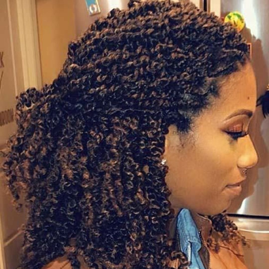 short passion twist hairstyle idea