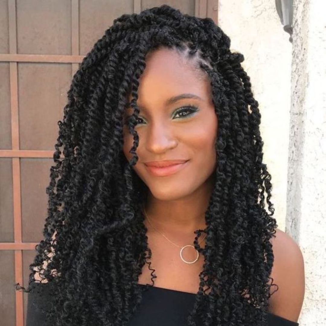 black passion twist hairstyle