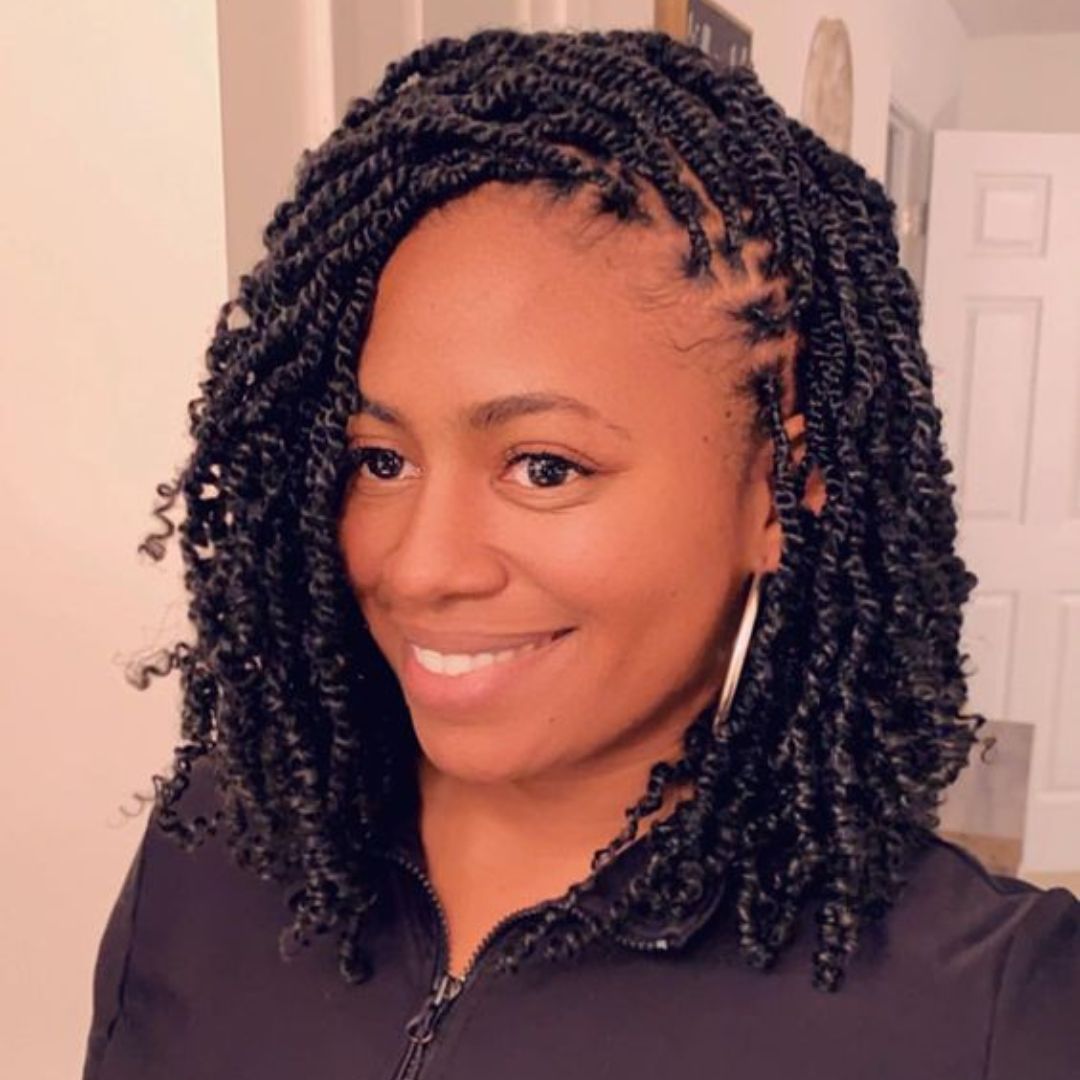 passion twist hairstyle for short hair