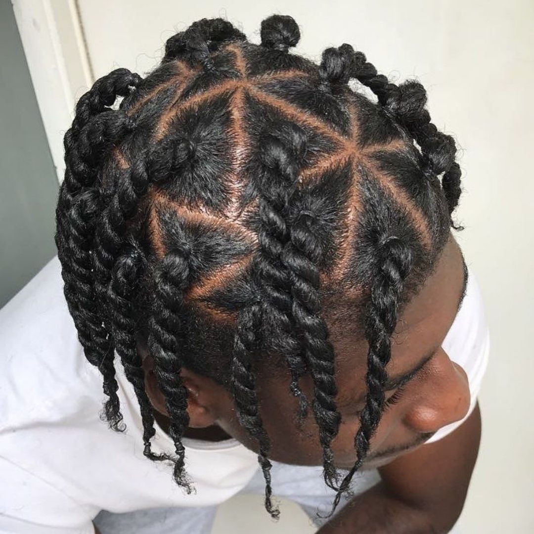 two strand twists on men