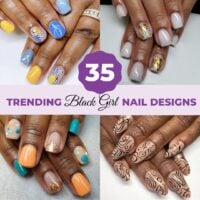 Trending black girls nails design