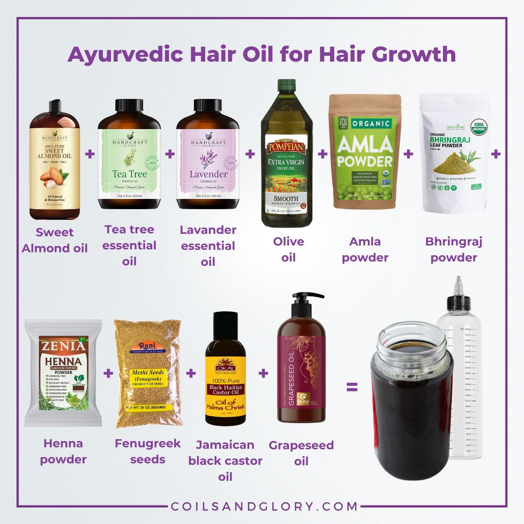 Ayurvedic Hair Oil recipe for hair growth