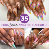 stiletto nails on black women
