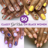 natural nail designs on black women