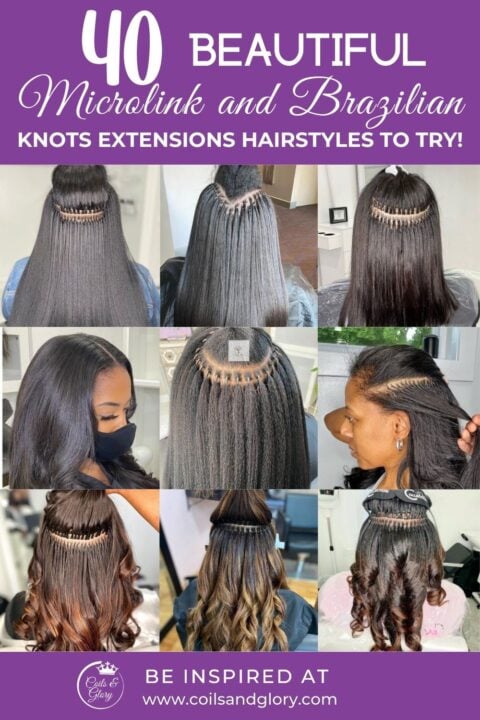 stunning microlink hair extension for black women