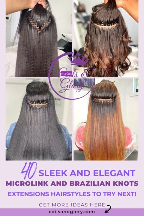 best microlinks and brazillian knots hair extension ideas
