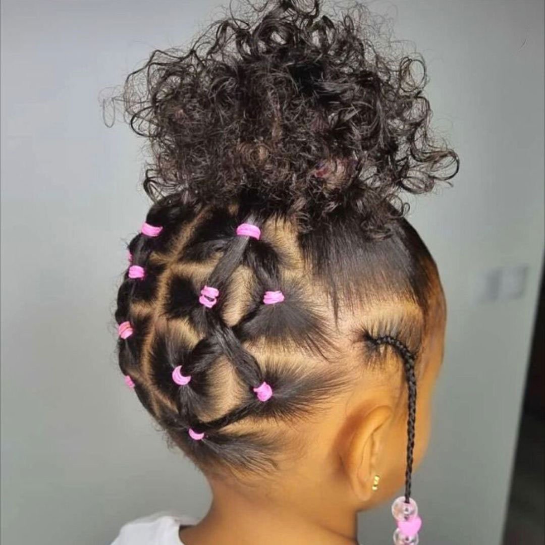 criss cross hairstyle on 1 year old