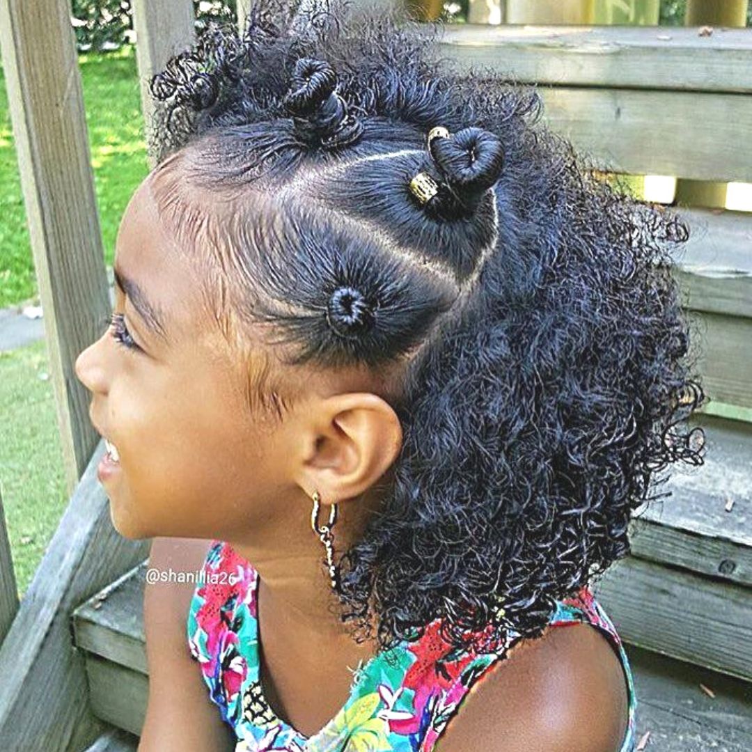 easy natural hairstyle for black toddlers