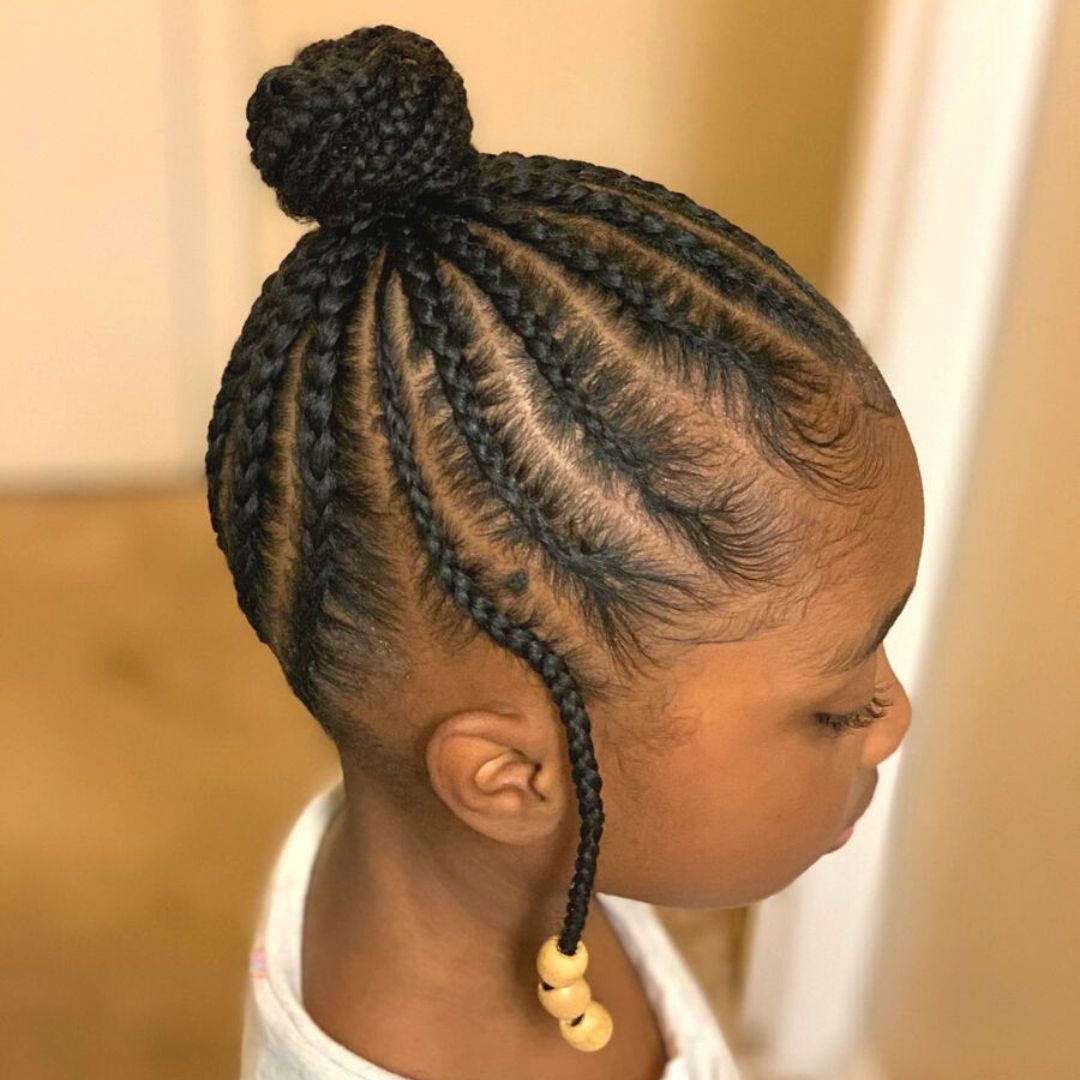natural hairstyle for brown kids