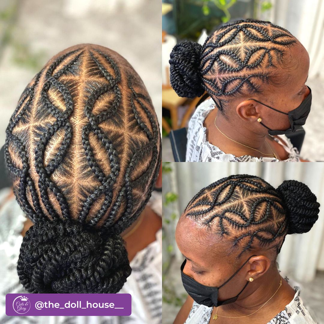 cornrows hairstyle on black women
