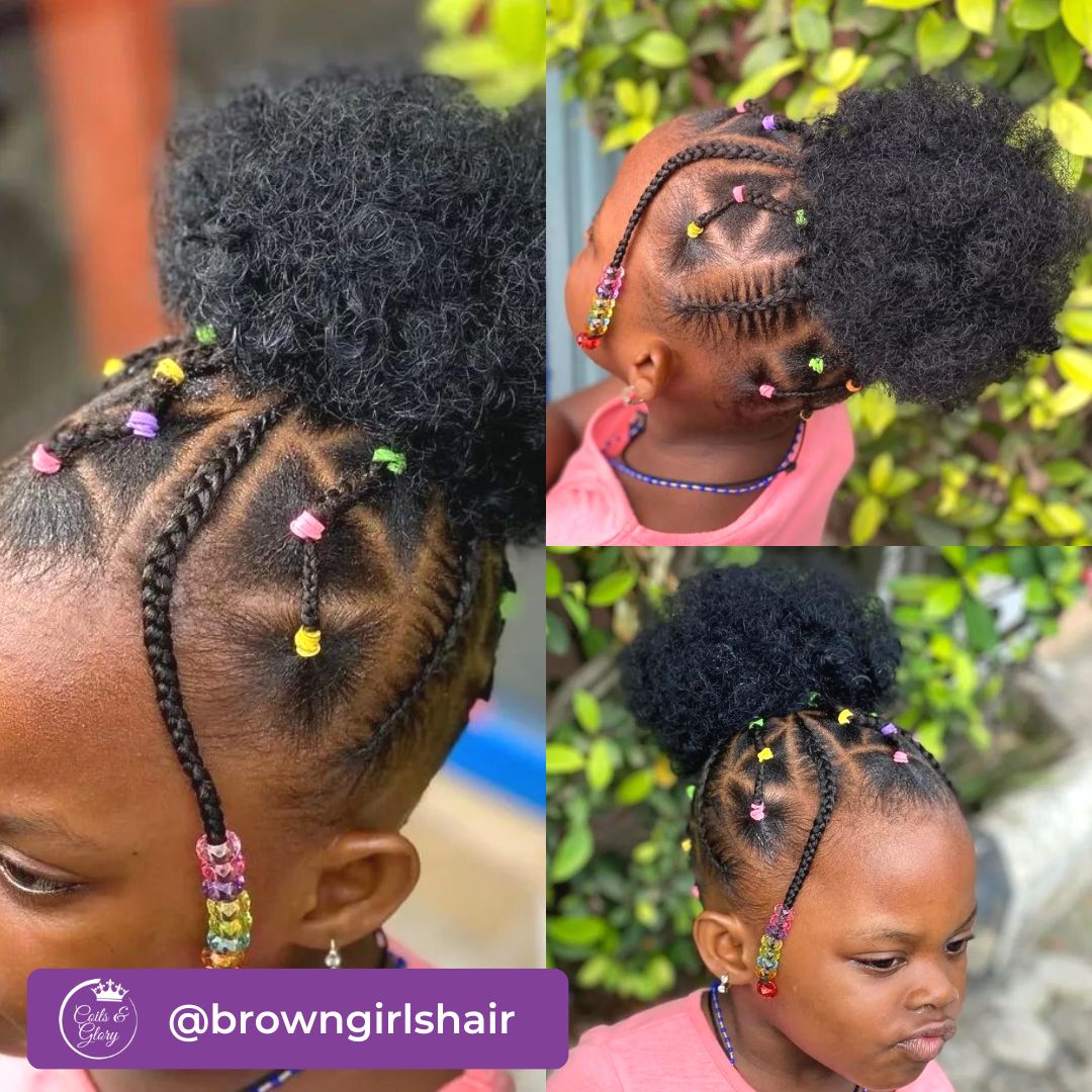 easy hairstyle for black kids
