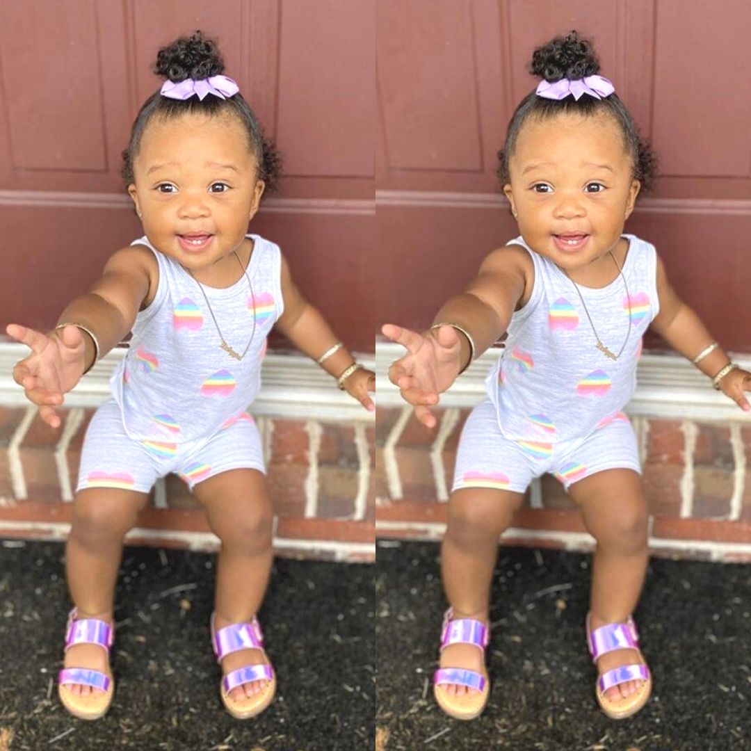 easy hairstyle for brown babies