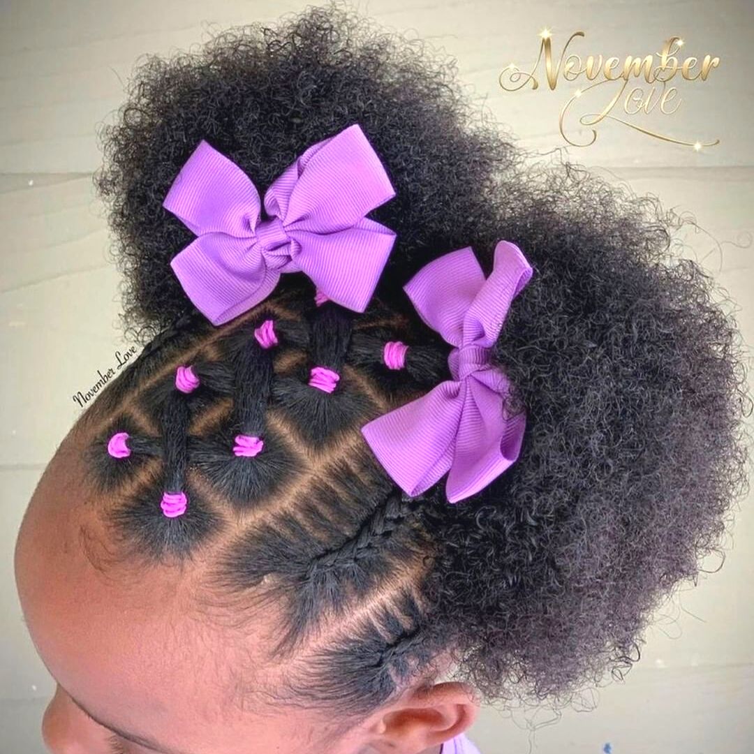 criss cross hairstyle for black girls