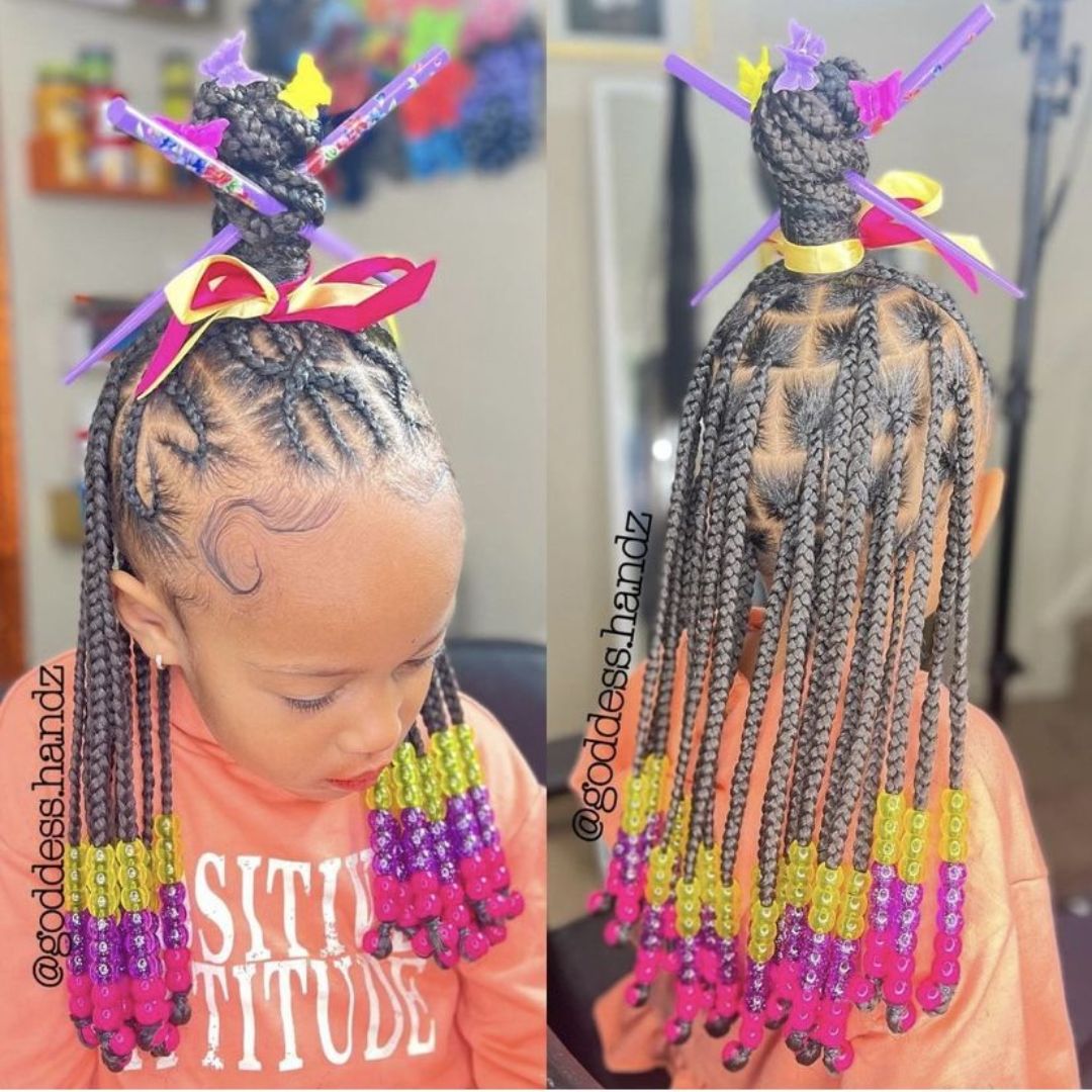 box braids on black kids