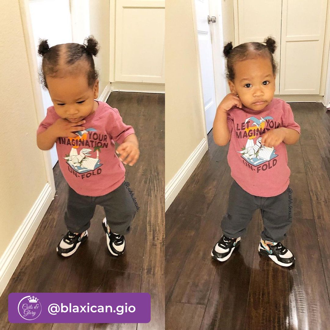 simple hairstyle for brown babies