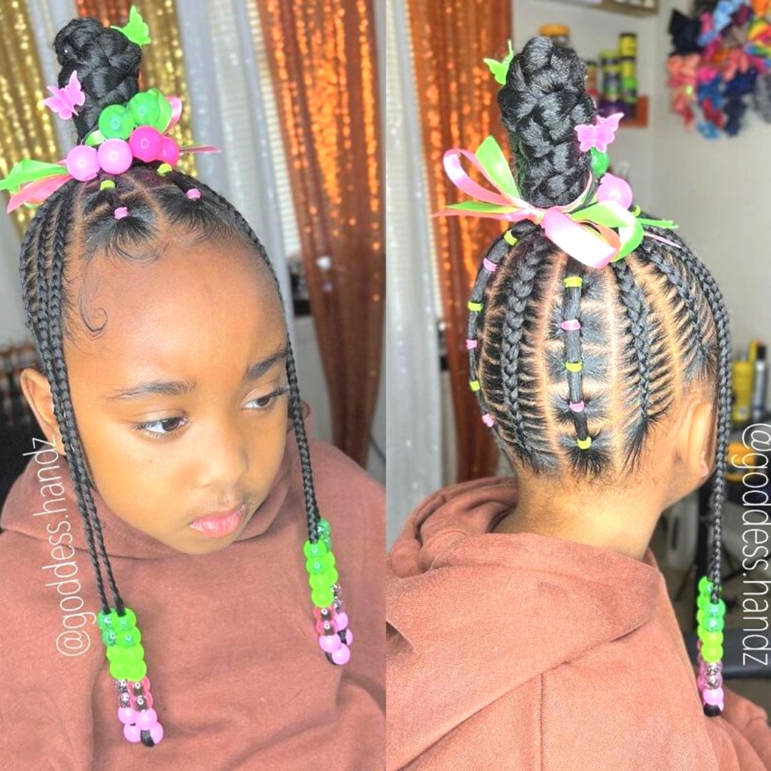 braided hairstyle for 5 year old black girls