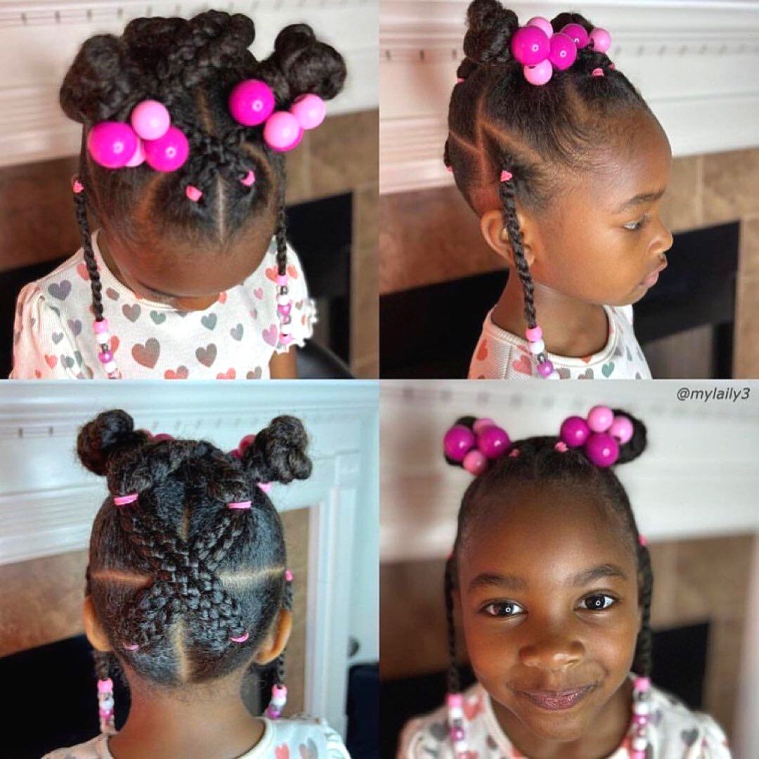 easy hairstyle for short hair black girls