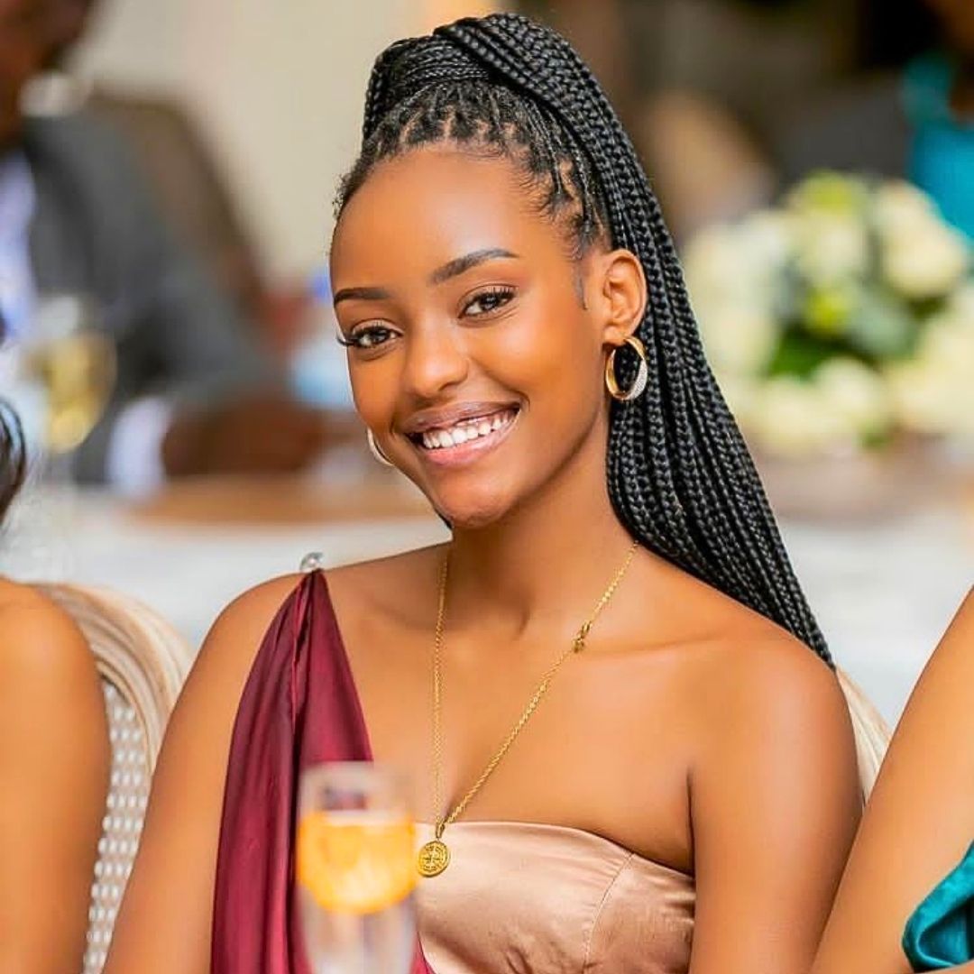 ponytail box braid hairstyle on black women