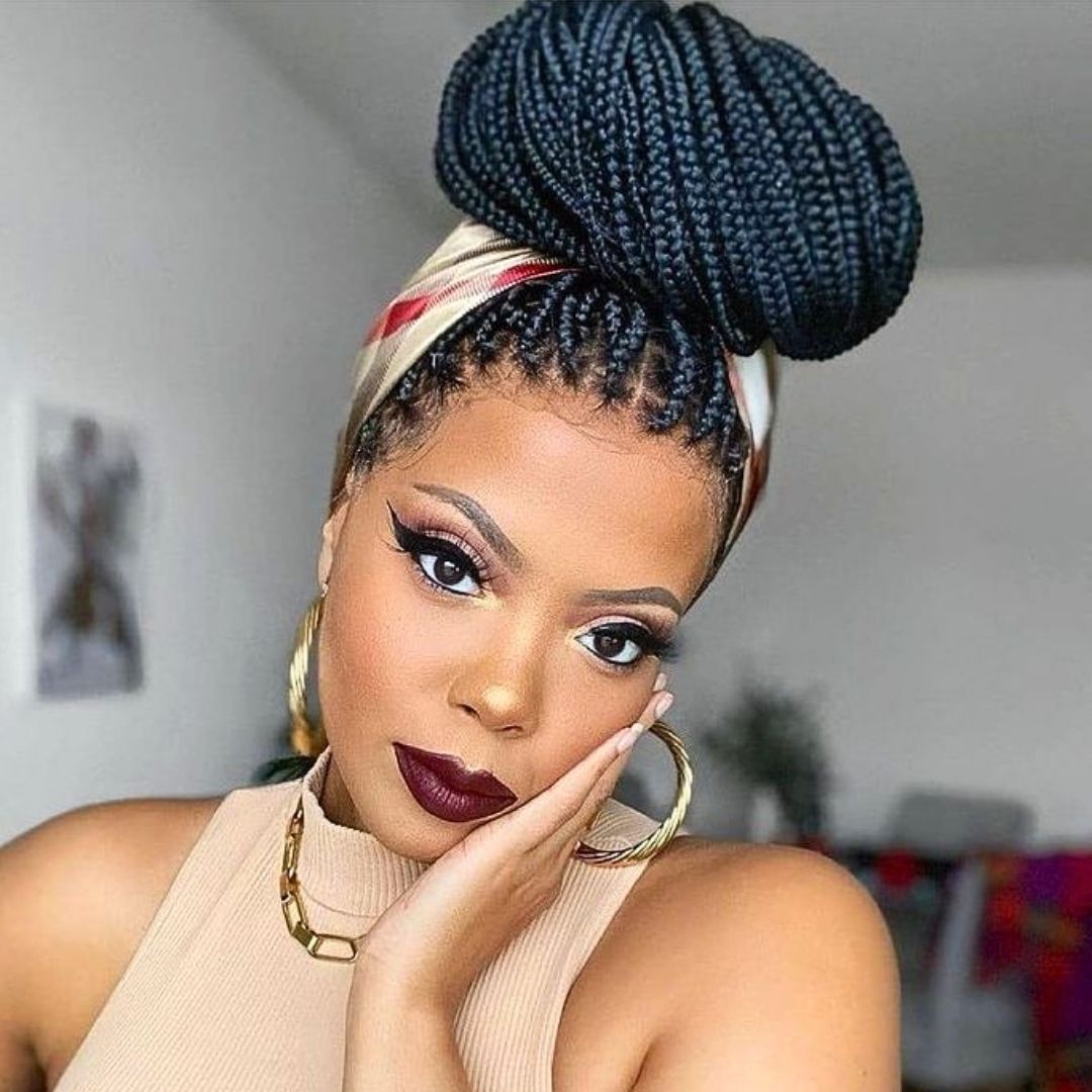 professional hairstyles with head band for balck women