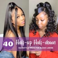 Stunning half up half down hairstyles for your next look