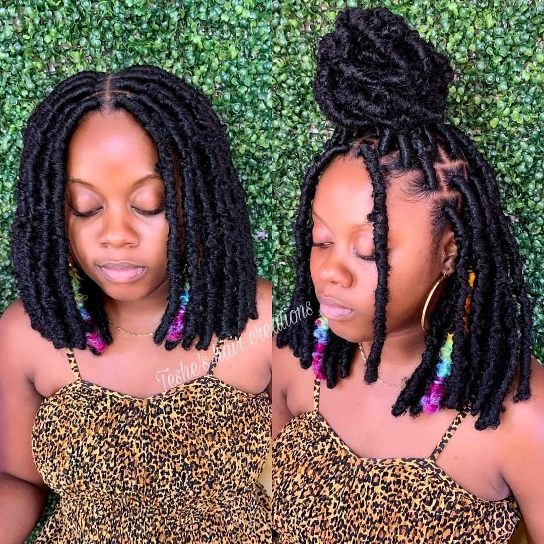 soft locs bob hairstyle for black girls
