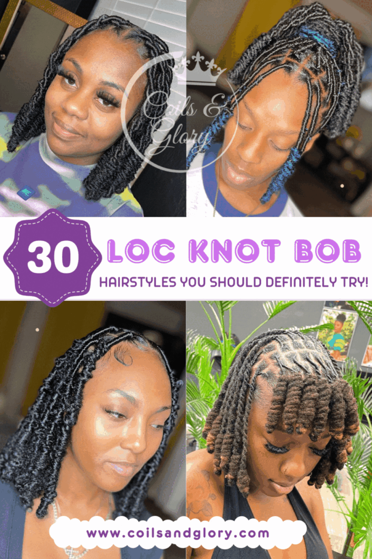 Threadneedle Locs 30 Marley Loc Knot Bob Hairstyles – Includes Tutorial and Haircare Tips ...