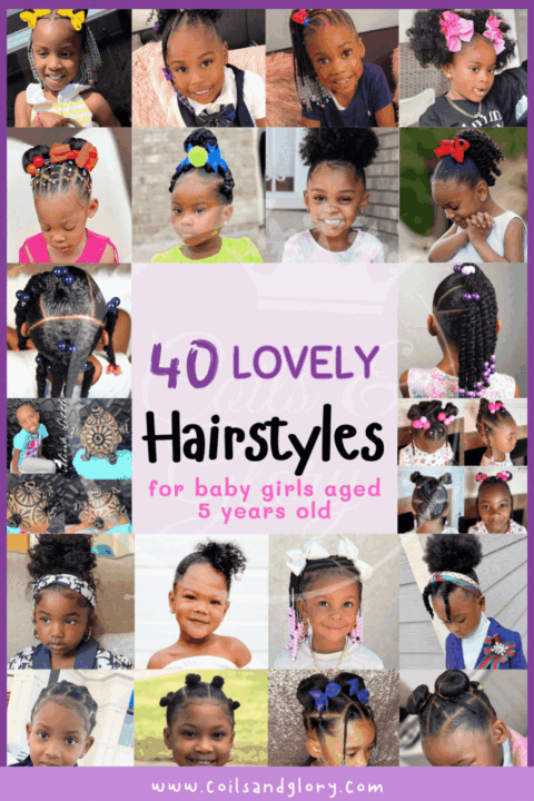 Try these beautiful hairstyle for girls age 5 years old!
