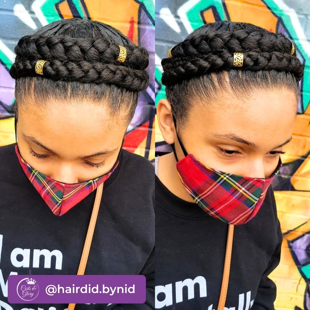 Halo Braids with Accessories