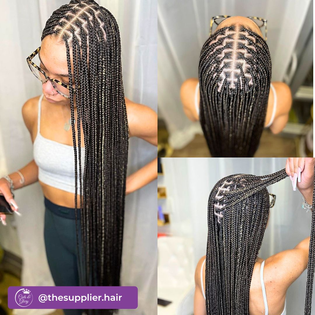 long box braids on black girls