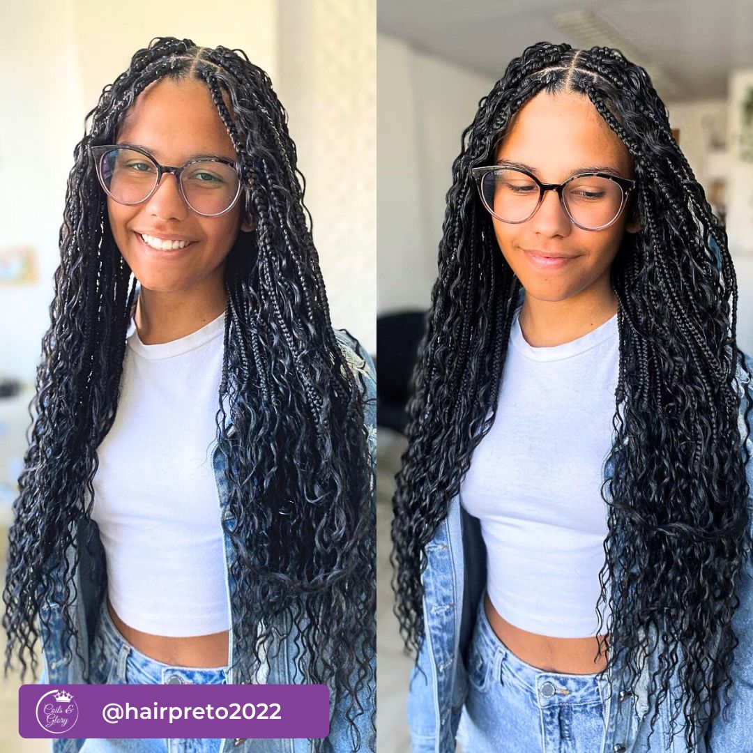 waist length bohemian braids