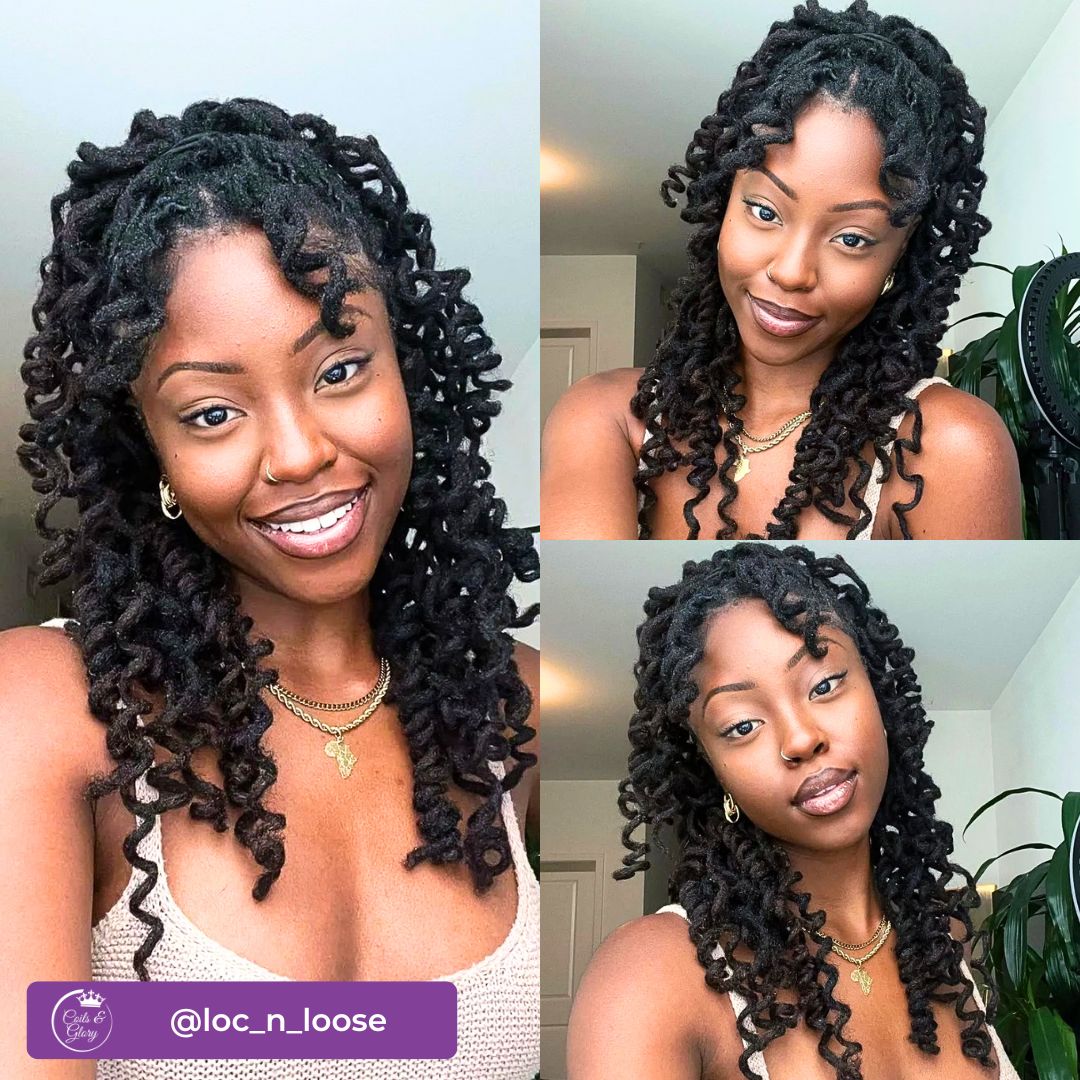 curly locs hairstyle for black teens