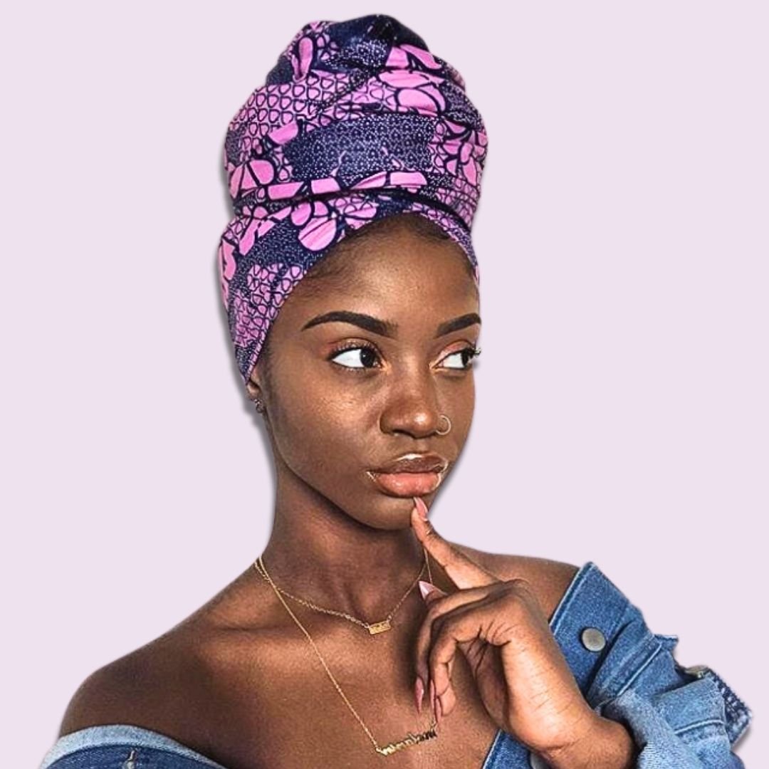 easy head wrap for natural hair