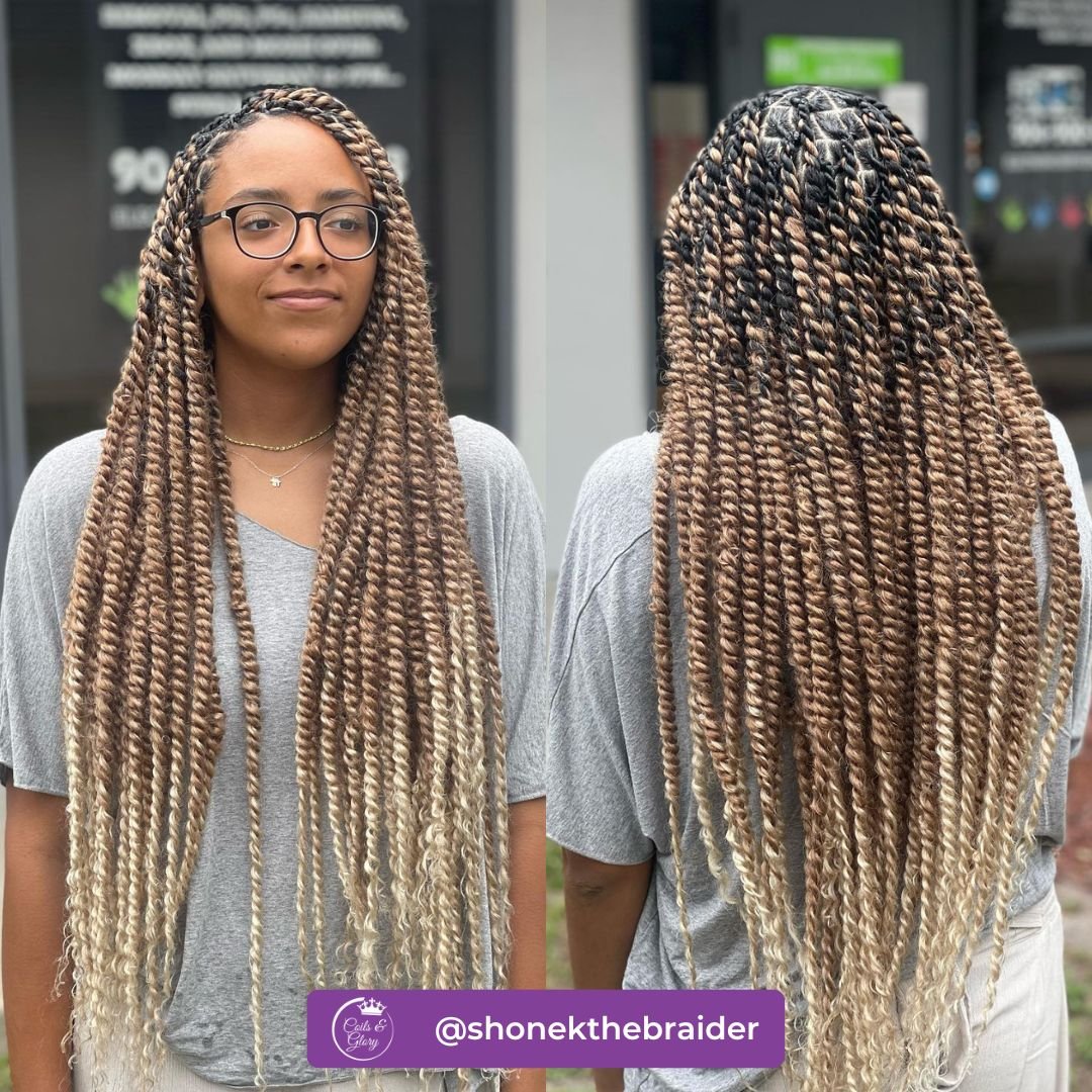 passion twists on black teenage girl