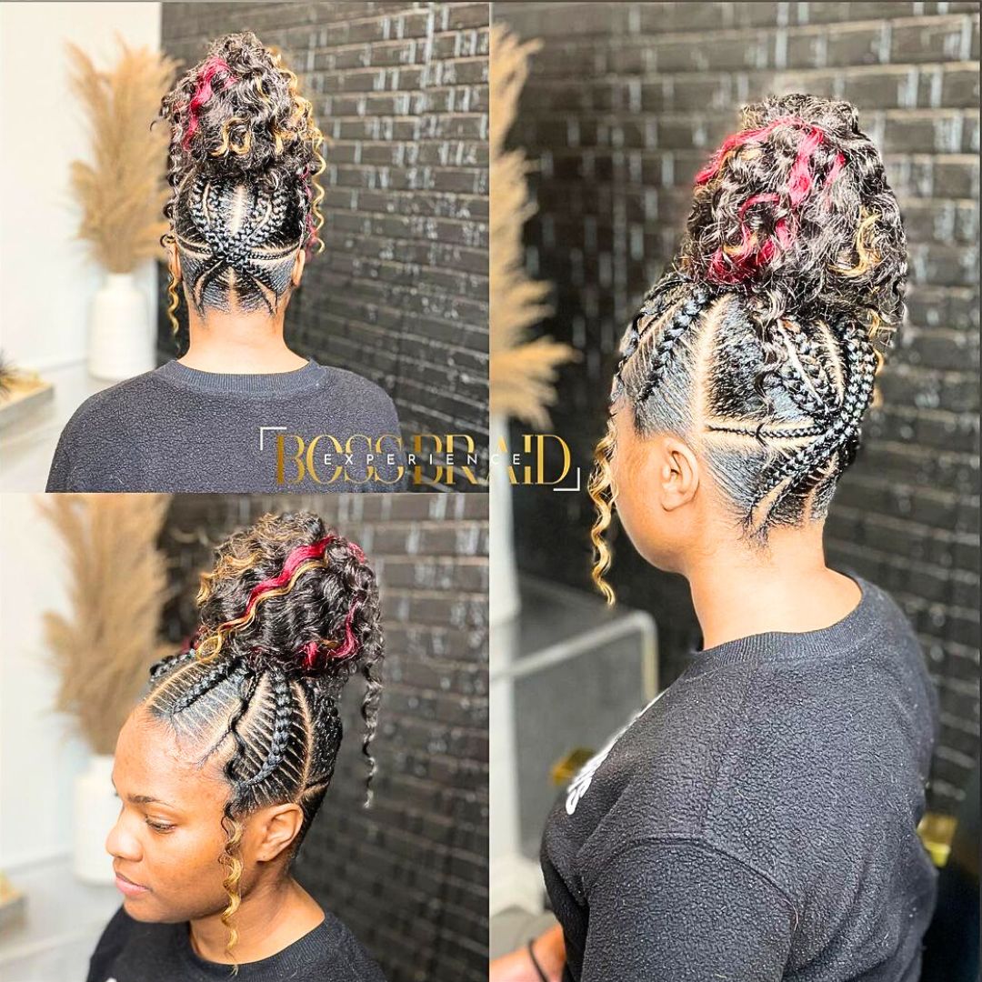 braids on black girl