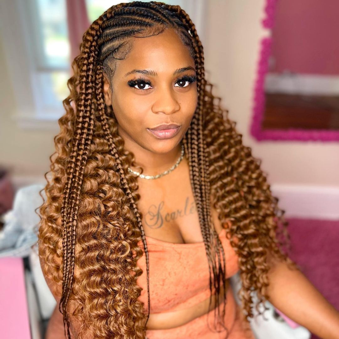 cornrow hairstyle for teenage girl